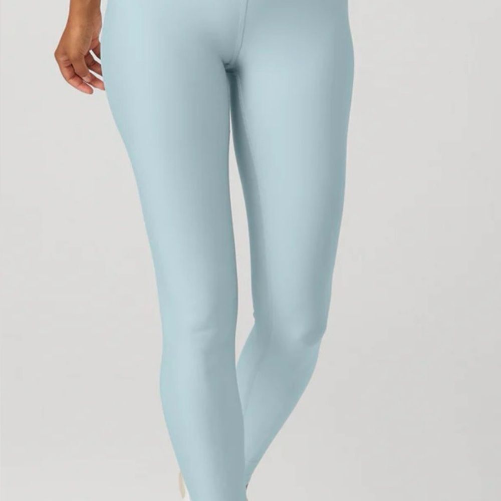 ALO Yoga Pale Blue High-Rise Leggings